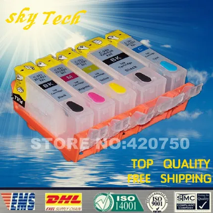 5PK пустые многоразовые картриджи костюм для PGI125 CLI126 Canon IP4810 IP4910 IX6510 MG5210 MG5310 MG6110 с