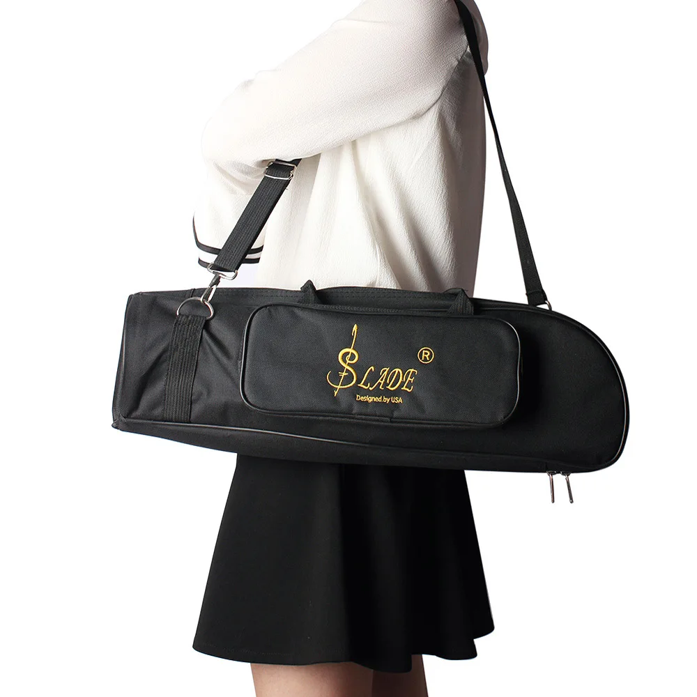 600D Water resistant Trumpet Bag Gig Bag Oxford Cloth Adjustable Single Shoulder Strap Pocket