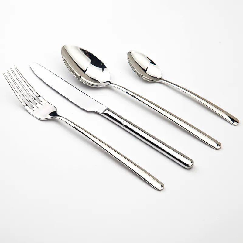 Sada stolních nádobí z ušlechtilé oceli - luxusní kuchyňské nože - ocelová sada - kvalita 24ks - nože na pečení - vidličky