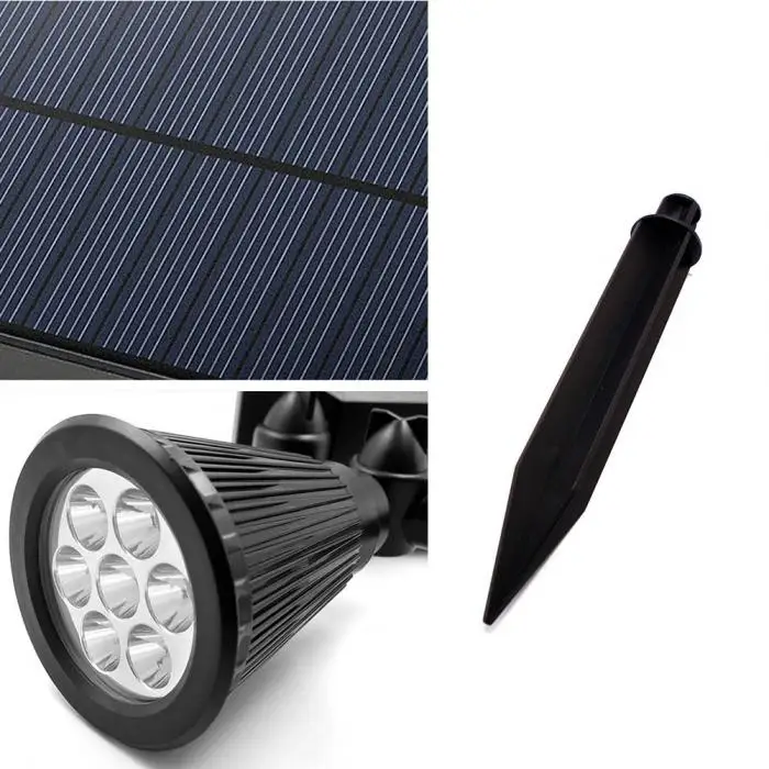 Ajustável para Jardim ao ar Mudança de Cor sem Fio à Prova Nova Chegada Led Solar Lâmpada Projetor Ponto Livre Dwireless Água Luz vc 1 Pçs 7 12 Lâmpadas solares