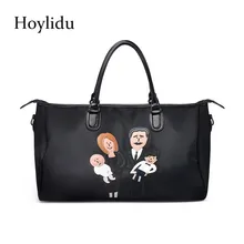 Новая мода мультфильм шаблон для женщин путешествия вещевой водонепроницаемый Оксфорд большой емкости Многофункциональный дизайн мужская деловая сумка для ноутбука