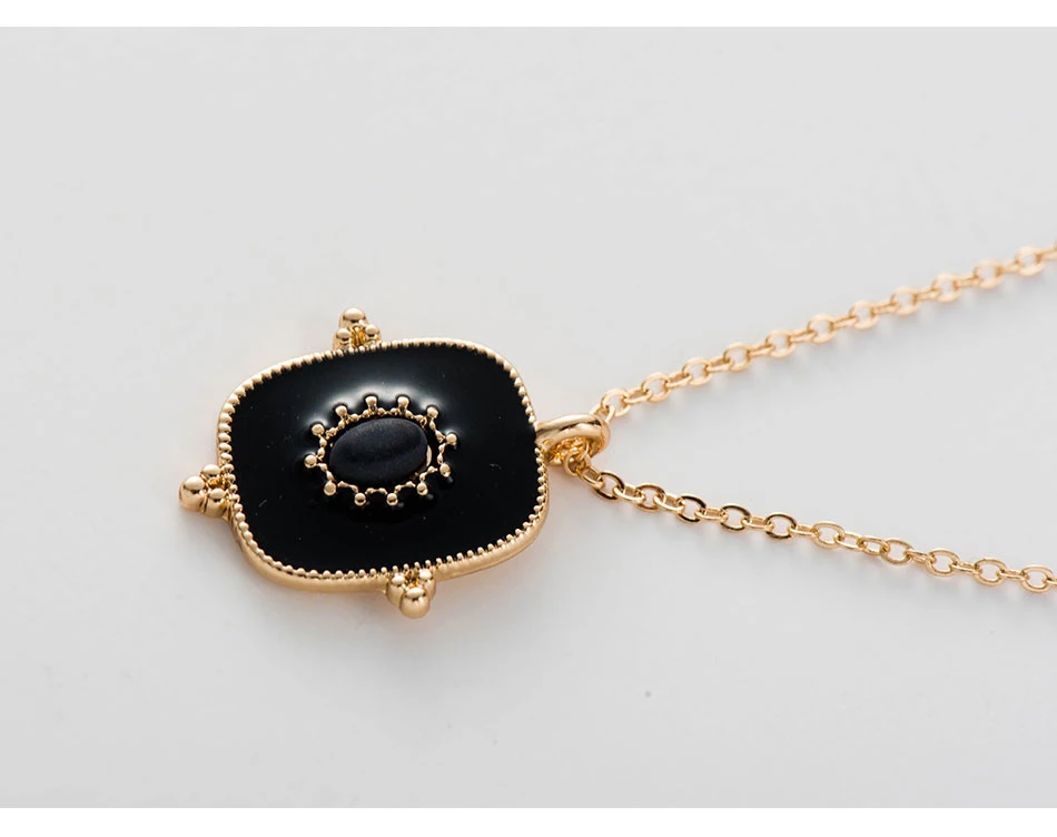 Дикое и свободное женское многослойное золотое ожерелье и подвеска, 3 слоя длинной цепи, винтажное ожерелье с черной эмалью для монет, ювелирное изделие