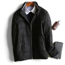 Мужская модная Новая зимняя мужская куртка большого размера короткая утепленная хлопковая куртка пальто