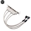 4 puertos USB 2,0 a 9 pines Cable de extensión del soporte de la placa base para la computadora soporte del Panel trasero 9 pines adaptador de gran oferta más nuevo ► Foto 2/6