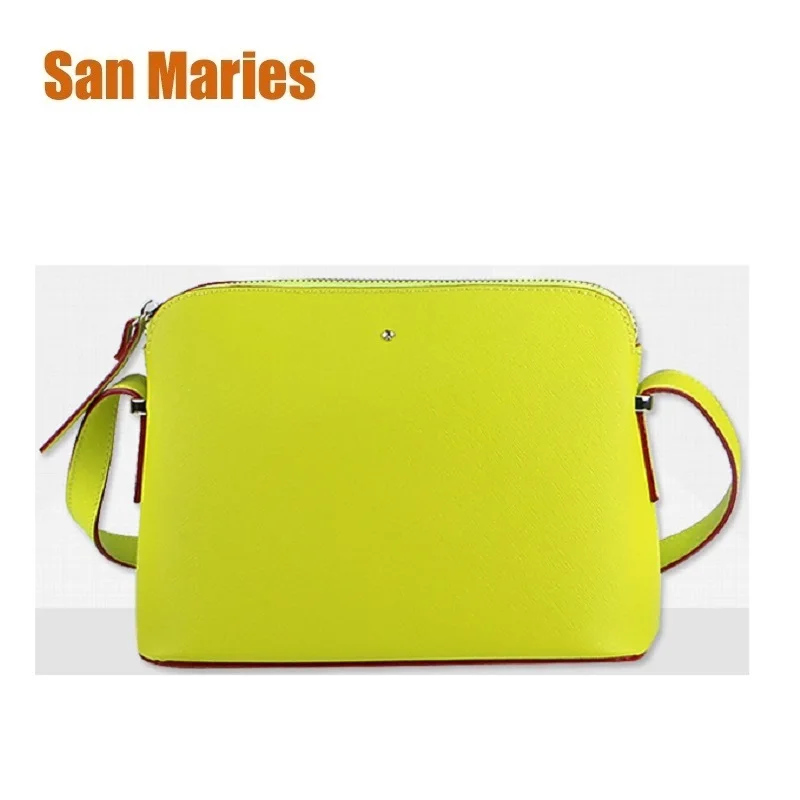 

San Maries High Quality Cowhide Leather Small Women Bags Designer Women Messenger Bags Ladies Flap Shoulder Bag Crossbody Bag