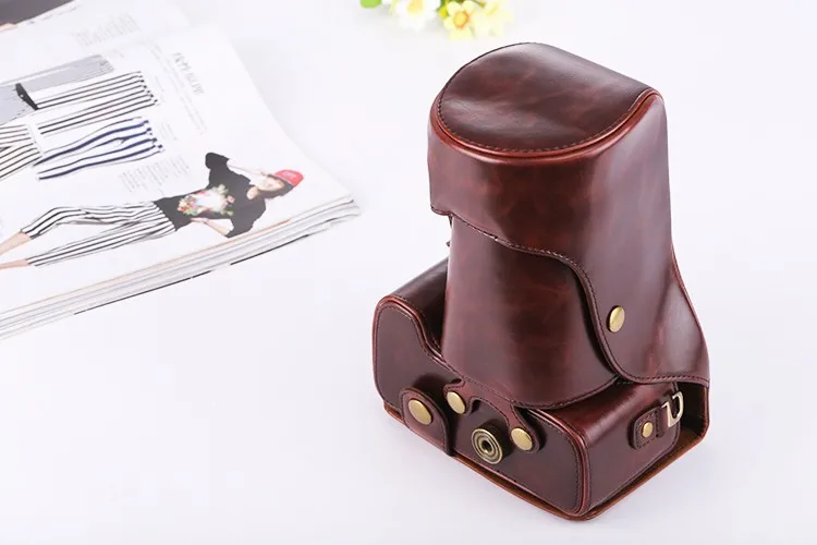 New Retro Vintage PU Leather Camera case For Nikon D3100 D3200 D3300 cover pouch bag Fit 18-55mm 18-105mm Lens