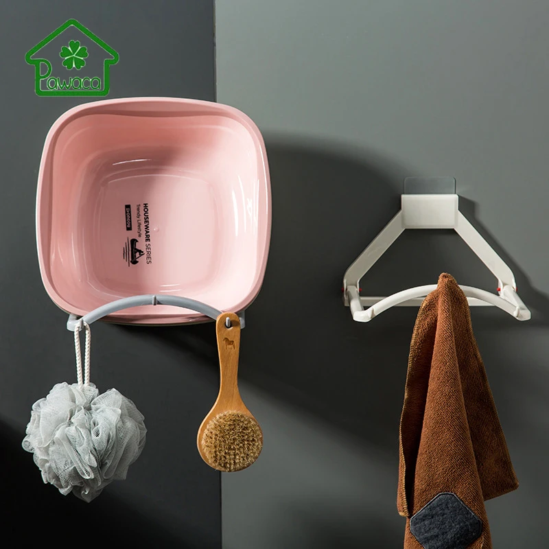 

Home Kitchen Multifunctional Hook Shelf Strong Transparent Suction With Six Small Hooks No Drilling Non-toxic Safe