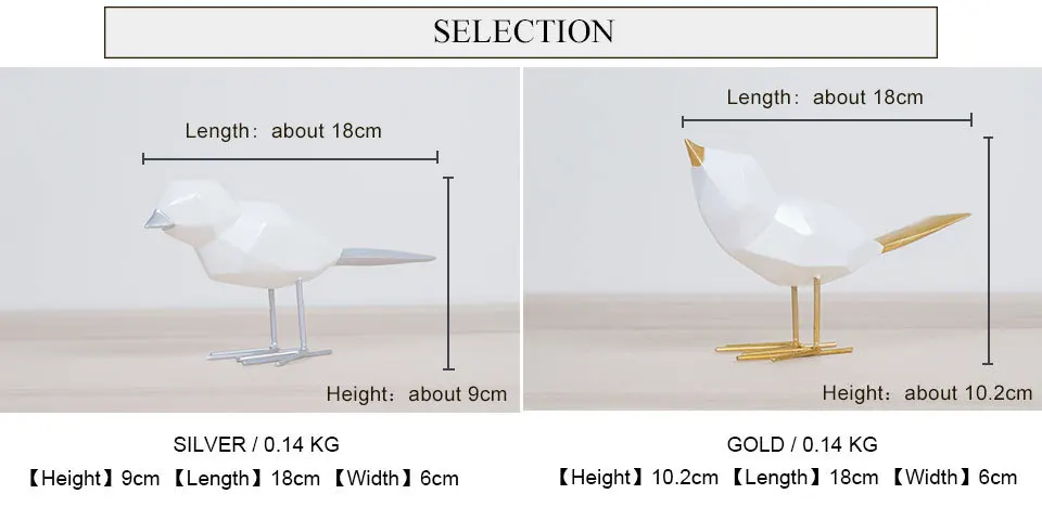 Northyle смолы статуэтка птиц дома decoratin фэн-шуй миниатюрный офисной обстановкой птица художественных промыслов рождественские украшения для дома