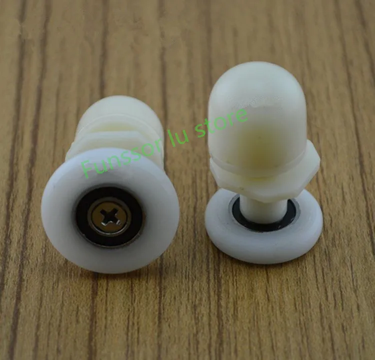Single Plastic Shower Door Rollers Wheel Runner Diameter 22mm,23mm,25mm,27mm. 8pcs/lotin Door