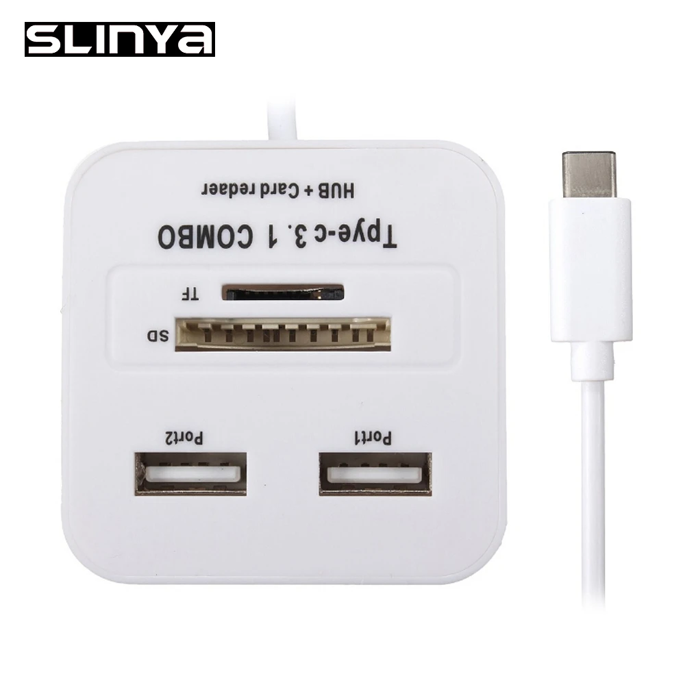 4 в 1 USB 3 Type C 2 порта 0 концентратор SD TF кардридер адаптер кардридер|memory card reader|card
