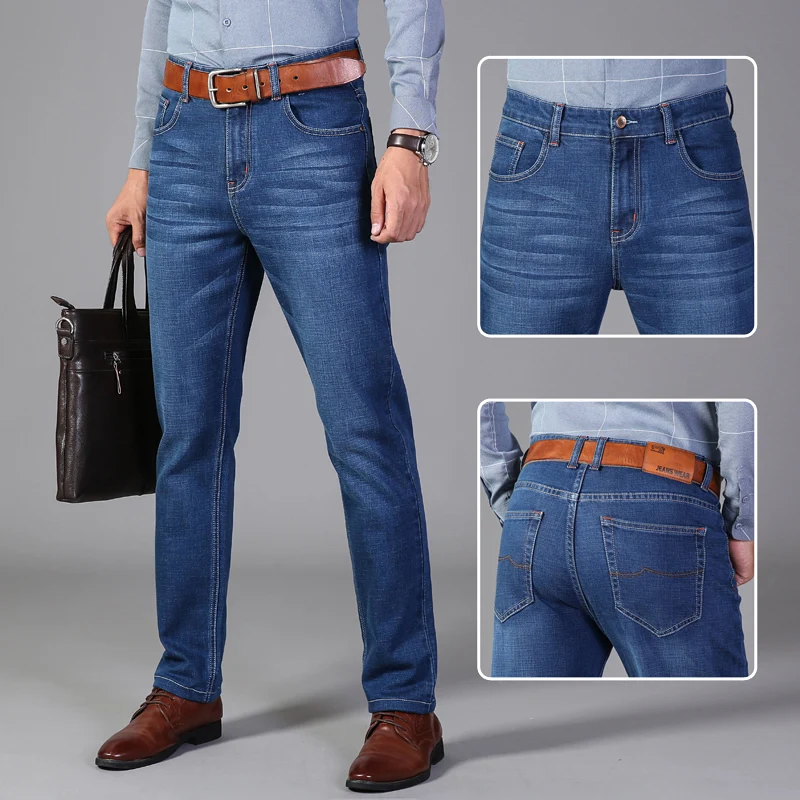 2019Vomint брюки мужские повседневные хлопковые осенние джинсовые Прямые хлопковые свободные рабочие длинные брюки джинсы синие черные брюки