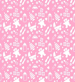

VinylBDS Fundo Fotografico Para Estudio Pink Cartoon Curtain Cubs Car For Children Kate Background Backdrop
