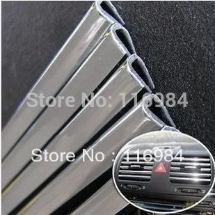 

5meters x 6MM CHROME TRIM STRIP BUMPER AIR VENT GRILLE SWITCH RIM MOULDING "U" STYLE