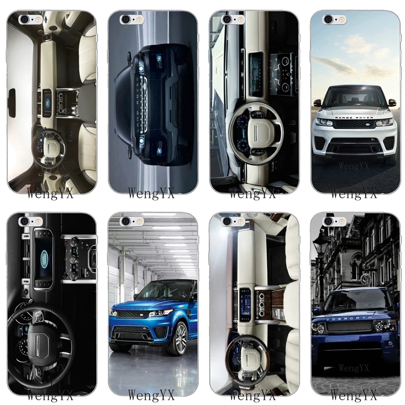 

luxury Awesome range rover Slim silicone Soft phone case For iPhone 4 4s 5 5s 5c SE 6 6s plus 7 7plus 8 8plus X