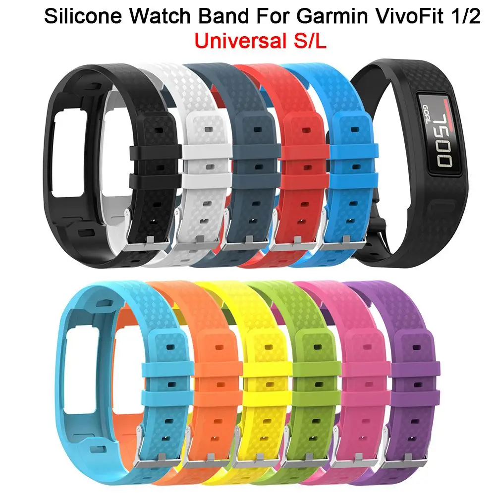 Новые удобные силиконовые замена часы ремешок для Garmin VivoFit 1 поколения 2 поколения универсальный S/L