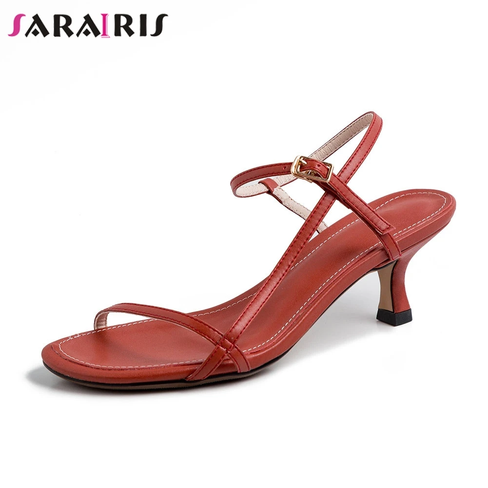 

SARAIRIS New Fashion Big Size 31-43 Ladies High Heels Women Shoes Woman Casual Party Ol Summer Sandals 2019 Female Shoes