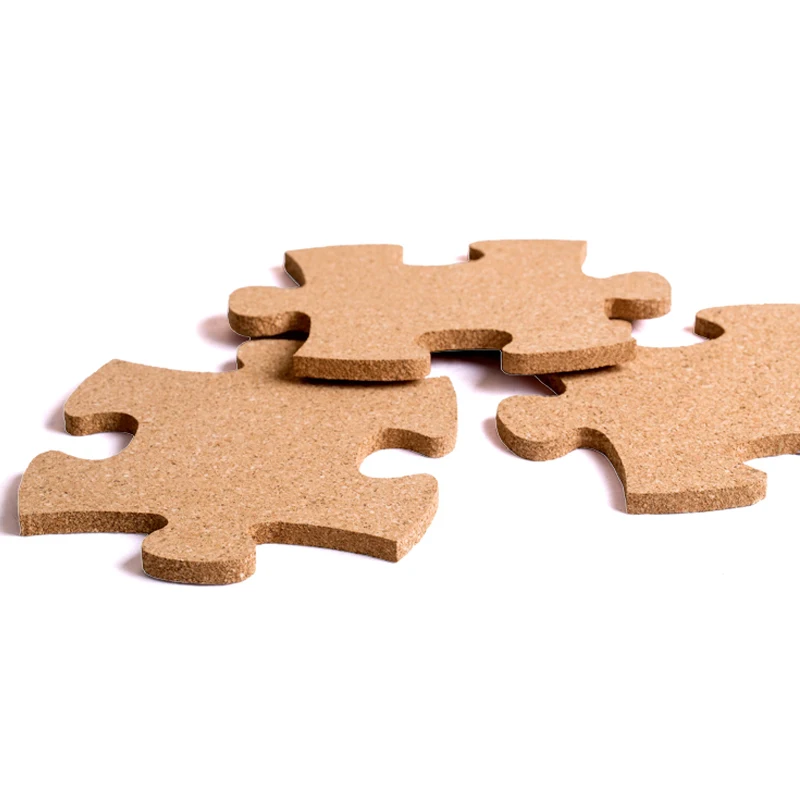 Cork Wood Phellem Wall Jigsaw Puzzle Office School Home Decoration Cork Board Sticker Pins Board Wood Puzzle