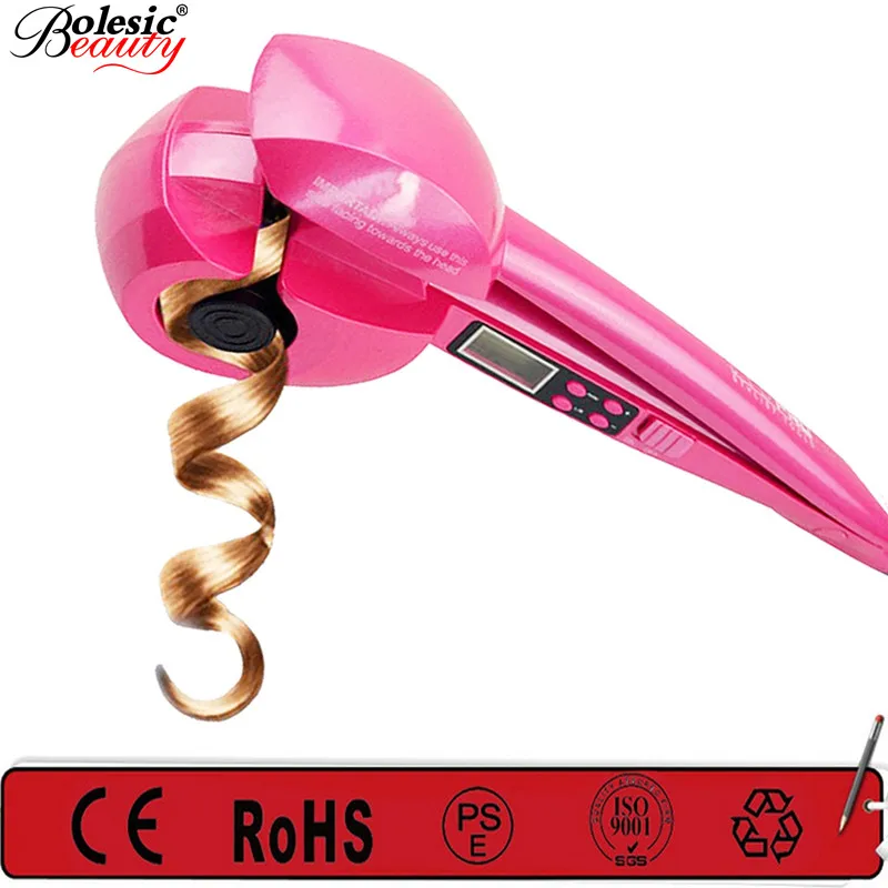 

pro Professional Automatic Hair Magic Curling Irons Hair Curler Styling Tools Digital Ceramic Wave Hair LCD Titanium