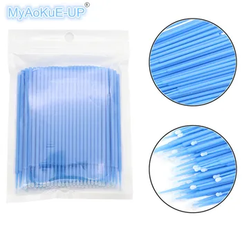 

Individual Applicators Mascara Eyelashes Brushes 400 Pieces/lot Disposable Micro Brushes Makeup Tools Eyelashe Extension