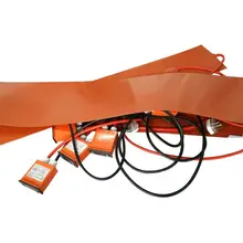 1000 W 220 v 1740*250mm силиконовый Нагреватель pad нагреватель нефтяного барабана с Контролером температуры и европейской вилкой