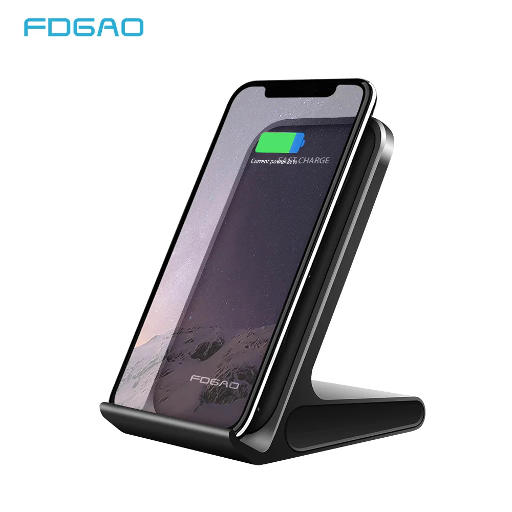 

FDGAO 10W Wireless Charger for Samsung S8 S9 S10 Plus Fast Charging Dock Stand Desk for iPhone XS XR X 8 QI Wireless Chargers