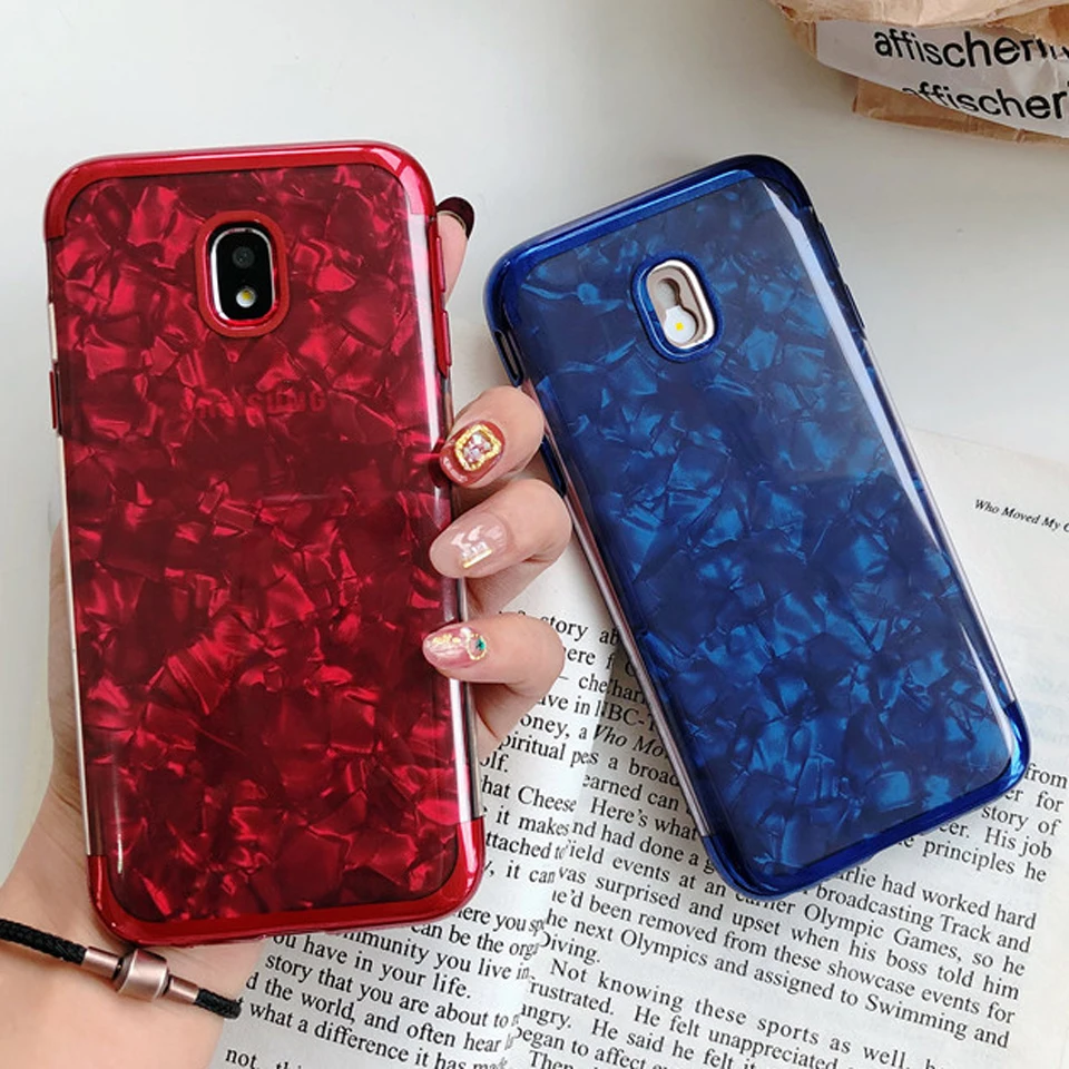 Мрамор блеск для samsung J7 J5 J3 Pro 2017 чехол украшенная крышка J4 J6 J8 2018 A3 A5 A6 A7 A8 плюс M10 M20