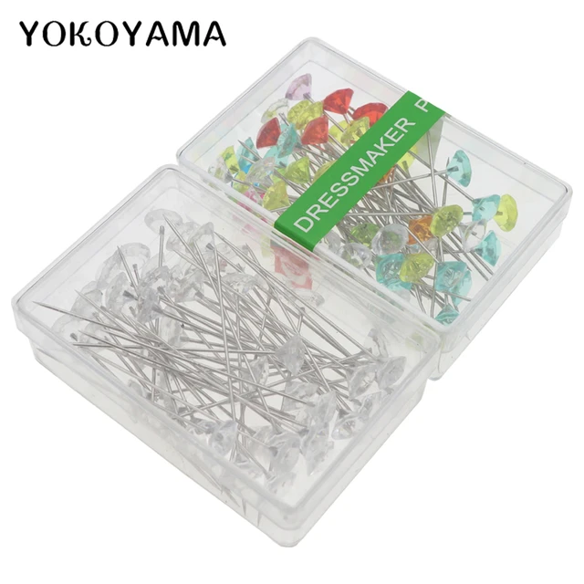 Crystal Flower Pins, Sewing Pins, Bouquets Pin for DIY Sewing