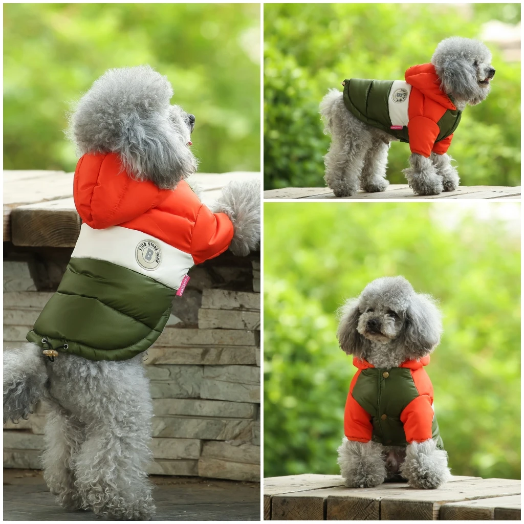 Зимние Теплая одежда для домашних животных куртки для собак мягкие