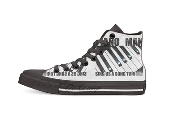 

Piano Man Casual High Top Canvas shoes sneakers Light Walking Shoes