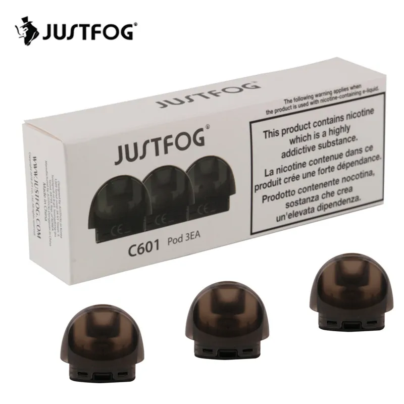 

JUSTFOG C601 Pod For C601 Electronic Cigarette Cartridge Starter Kit 1.6ohm Coil 1.7ml Vape Tank Original with Top Refill Pod