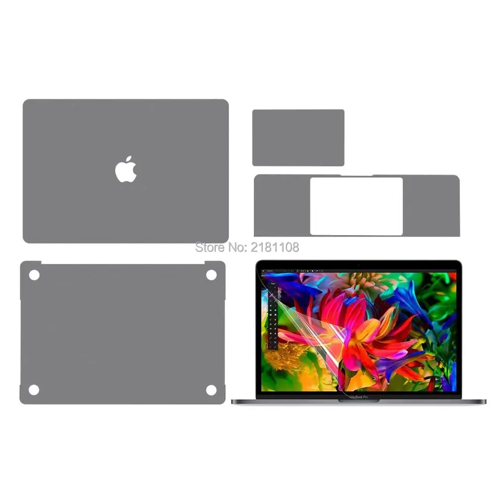 Защитная виниловая наклейка для нового Apple Macbook Pro 1" A2141 верхняя/нижняя/сенсорная панель/защита экрана
