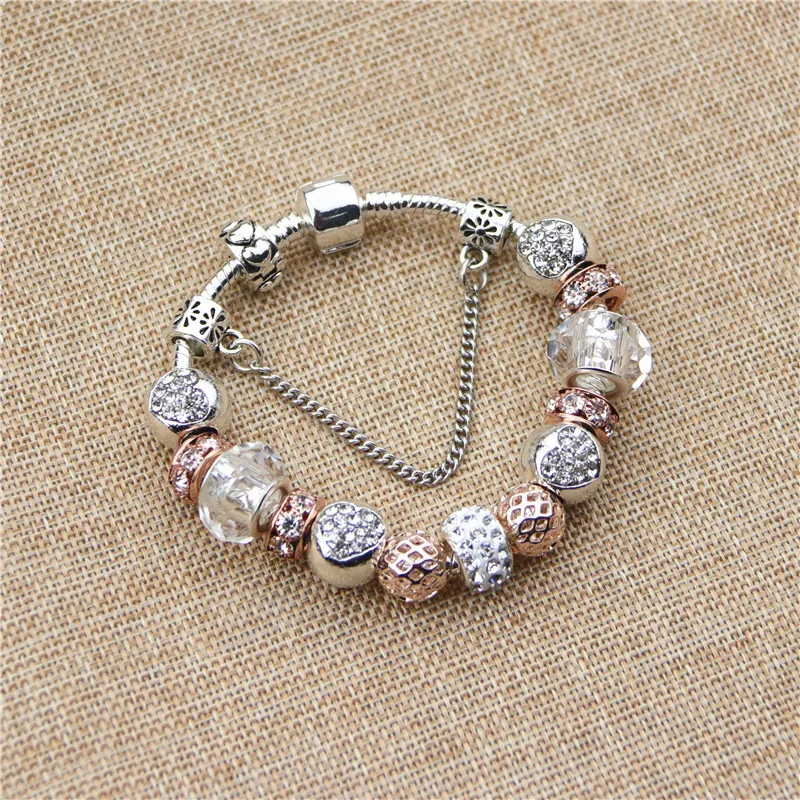Бусины Из Белого персикового циркония Chamilia DIY модные милые Элегантные
