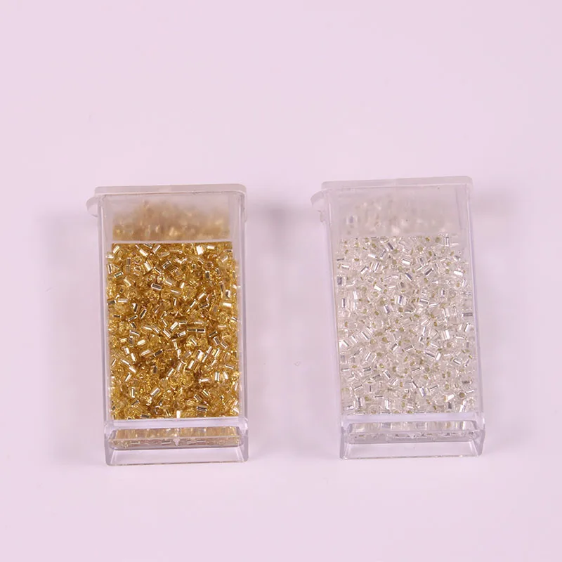 

2019 Embroidery Materials Imported From Japan Toho Guanzhu Pouring Angle Bead Gold 2 Silver Mm10 Grams Of About 250 Mm Long