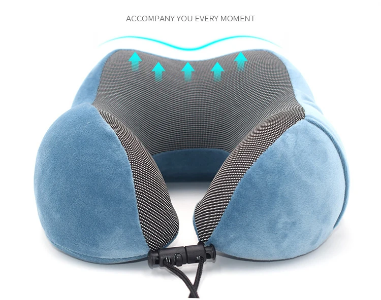 1PC U Shaped Memory Foam Neck Pillows Soft Slow Rebound Space Travel Pillow Solid Neck Cervical Healthcare Bedding Drop Shipping