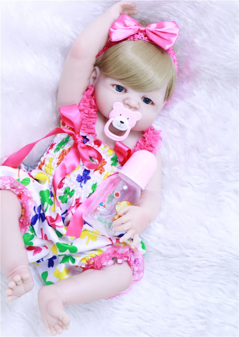 Reborn baby dolls NPK 2" 55 см полный Силиконовый reborn baby dolls игрушки для детей подарок bebes возрожденная менина bonecas