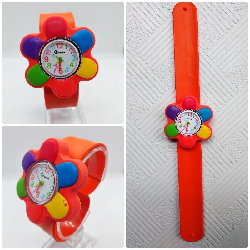 2019 New listing Children's watch Fashion Unique Big Flower Style Watch Children Silicone Kids Watches Girls Baby Clock hot Sale