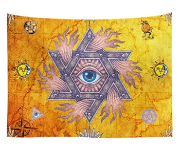 Традиционный Chakra гобелен настенный полиэстер Мандала настенный гобелен из ткани психоделический Йога Хамса ручной декоративный гобелен - Цвет: 3