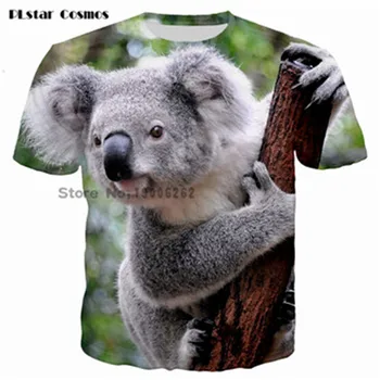 

Koala T-Shirt cute and cuddly koala bear 3d unisex animal print summer fashion t shirt women men funny short sleeve size S-5XL