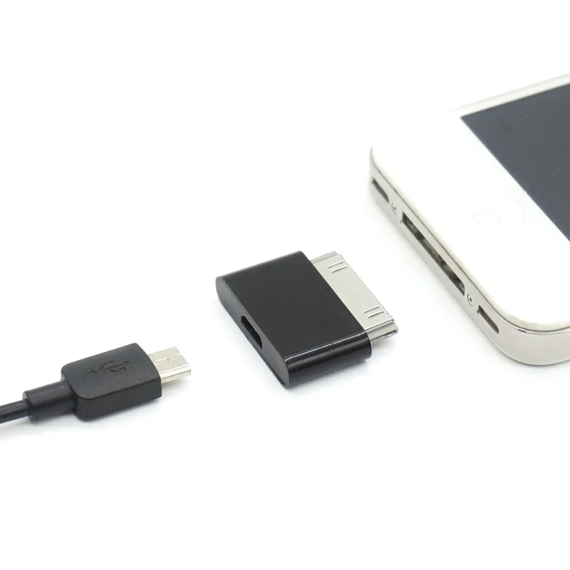 Portefeuille 3PCS Micro USB Female to 30 pin Male Charger Cable Adapter for Apple iPhone 4S 4 4G 3GS iPhone4 iPhone4S Charge (6)