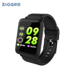 Diggro 1,3 дюймов Цвет Экран smartwatch IP67 Водонепроницаемый сердечного ритма крови Давление монитор gps Смарт-часы