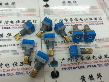 

Original new 100% Japan 9011 type sealed double potentiometer C50K copper handle long 15MM flower with step by step (SWITCH)