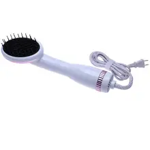 Электрическая воздушная сушка для волос 2 в 1 Влажная сухая отрицательная ионная усиленная щетка многофункциональная профессиональная Фен-щетка