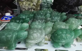 

Hand-carved natural Dongling jade turtle STATUE free shipping