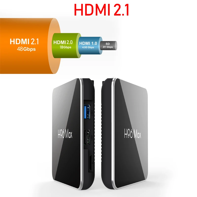 H96Max Smart TV BOX Android 8.1 Amlogic S905X2 LPDDR4 Quad Core 4 gb 32 gb 2.4g & 5 ghz wifi BT 100 m 4 k Set top box X96 Max