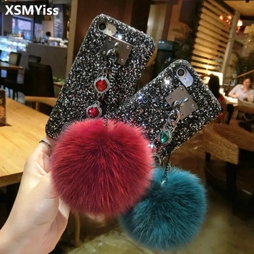 For iPhone 11 Pro MAX X XR 6 7 8 plus Luxury Pretty Cute Diamond leopard bracelet chain red black glitter soft phone case cover |