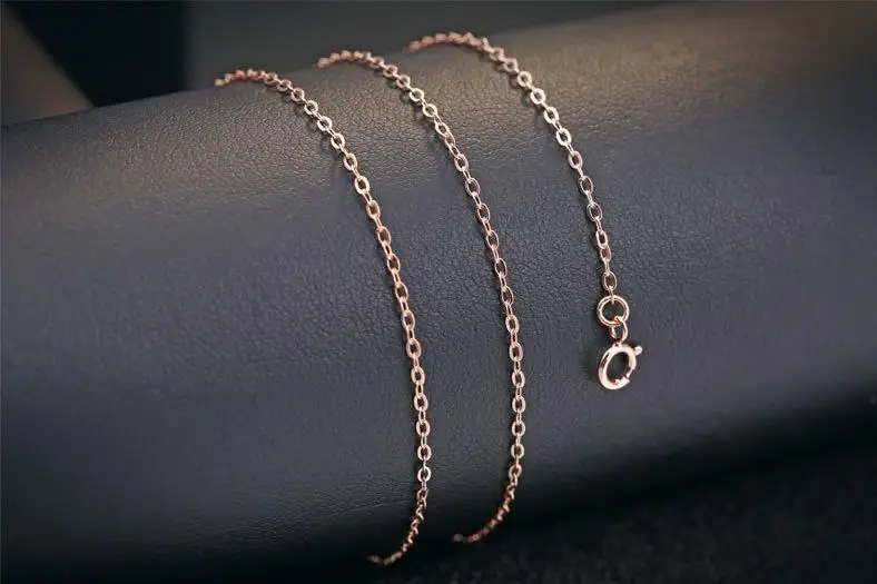 cross rose gold chain