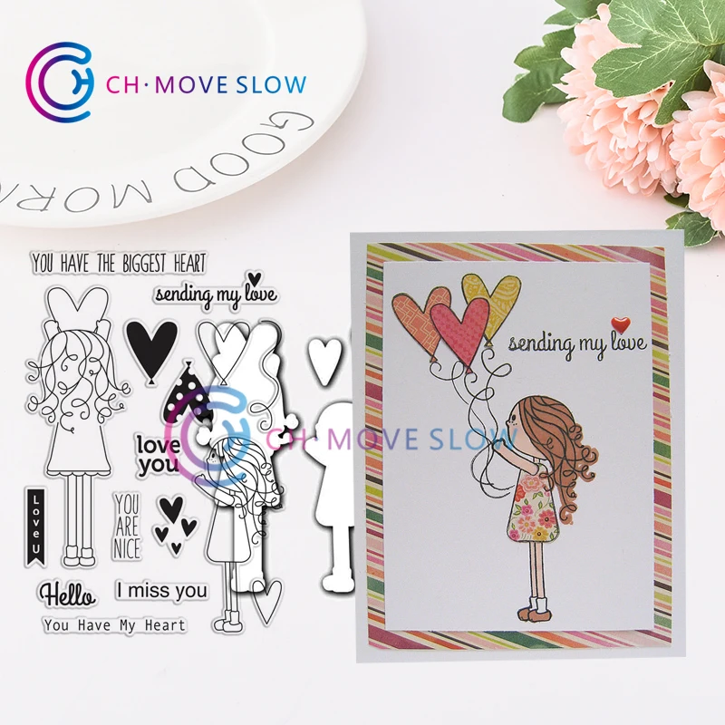 

CH YOU HAVE MY HEART Stencil Metal Cutting Dies For Scrapbooking DIY Cards Album Decoration Embossing Folder Stencils Die