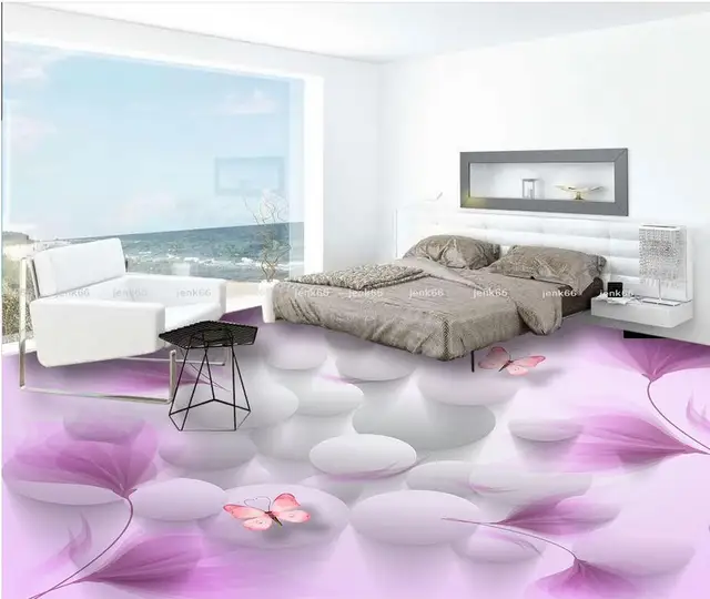 Papel pintado de suelo 3D para cuartos fantasía lirio baño 3D piso ... Papel pintado de suelo 3D para cuartos fantasía lirio baño 3D piso ...