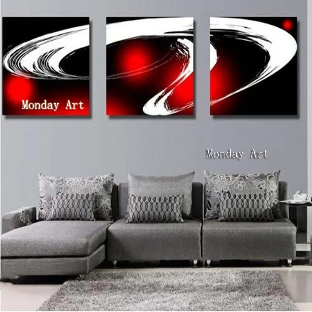 

3 Panel Wall Canvas Painting Hand Painted Abstract Oil Painting Modern Home Decor Wall Art Handmade wall picture for living room