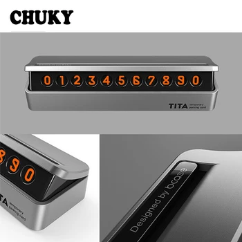 

CHUKY 1x Hidden Parking Phone Number Plate Car Styling For Audi a3 a4 b8 b7 b5 2017 Mitsubishi lancer asx Jeep Renegade wrangler